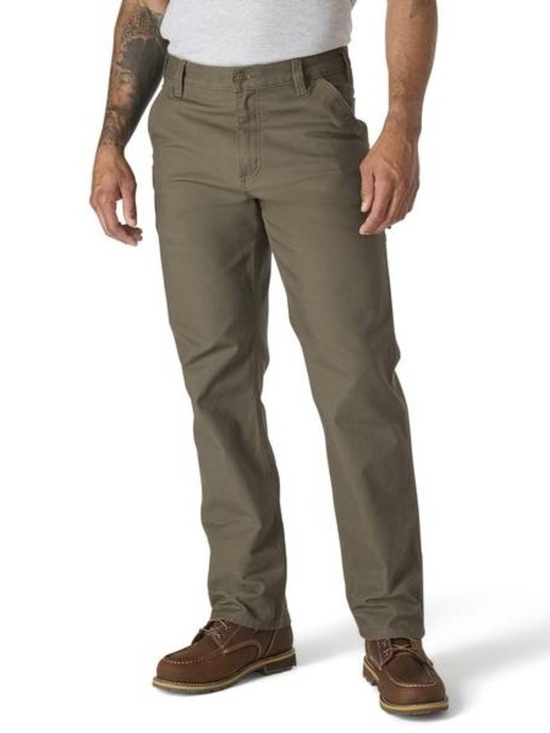 Carhartt Other - Carhartt Men's Olive Green Straight Fit Work Pants Size 36/34 straight cut relax